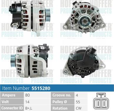 Hoffer H5515280 - Ģenerators ps1.lv