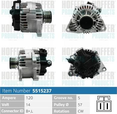 Hoffer H5515237 - Ģenerators ps1.lv