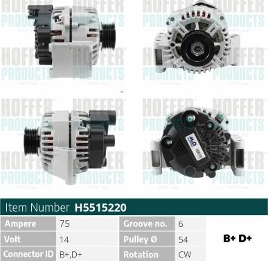 Hoffer H5515220 - Ģenerators ps1.lv