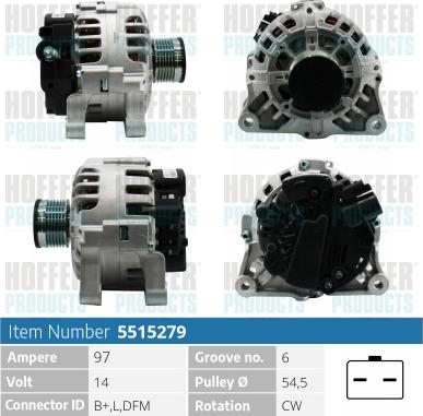 Hoffer H5515279 - Ģenerators ps1.lv