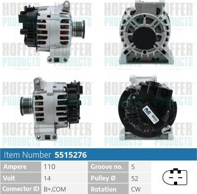 Hoffer H5515276 - Ģenerators ps1.lv