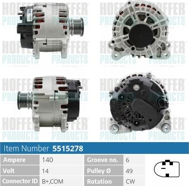 Hoffer H5515278P - Ģenerators ps1.lv