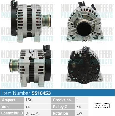 Hoffer H5510453P - Ģenerators ps1.lv