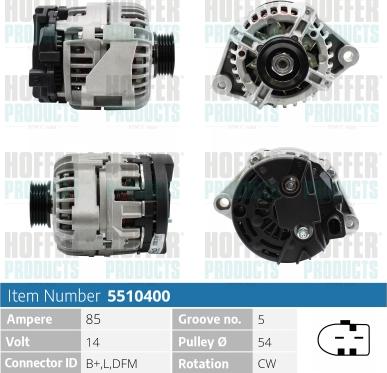 Hoffer H5510400 - Ģenerators ps1.lv