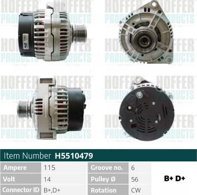 Hoffer H5510479 - Ģenerators ps1.lv