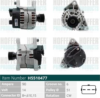 Hoffer H5510477 - Ģenerators ps1.lv