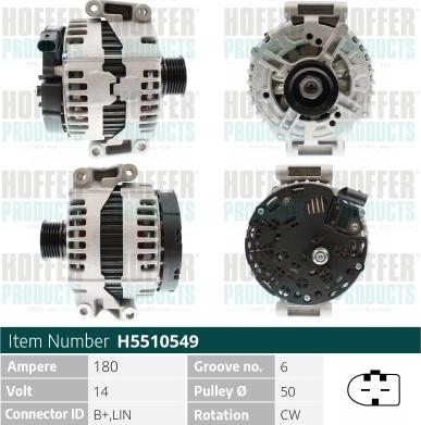 Hoffer H5510549 - Ģenerators ps1.lv