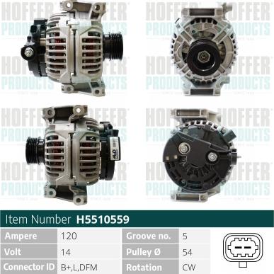 Hoffer H5510559 - Ģenerators ps1.lv