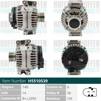 Hoffer H5510539 - Ģenerators ps1.lv
