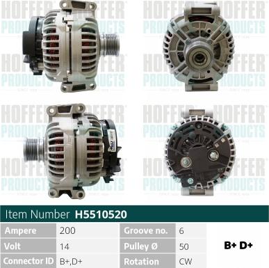 Hoffer H5510520 - Ģenerators ps1.lv