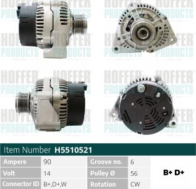 Hoffer H5510521 - Ģenerators ps1.lv