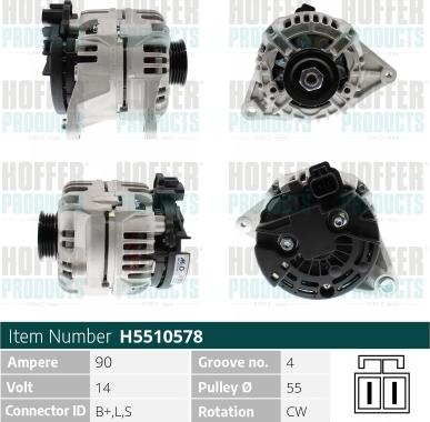 Hoffer H5510578 - Ģenerators ps1.lv