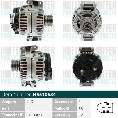 Hoffer H5510634 - Ģenerators ps1.lv