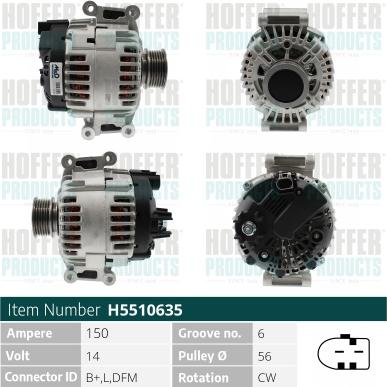 Hoffer H5510635 - Ģenerators ps1.lv