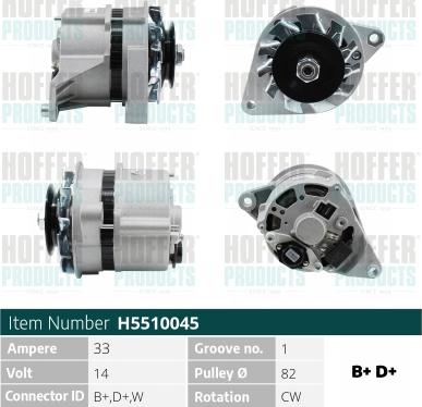 Hoffer H5510045 - Ģenerators ps1.lv