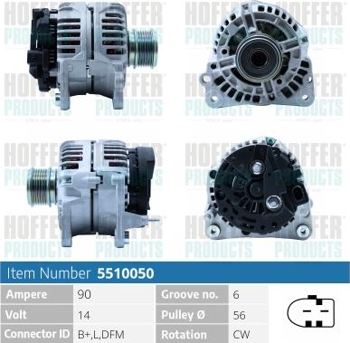 Hoffer H5510050 - Ģenerators ps1.lv