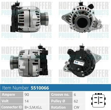 Hoffer H5510066 - Ģenerators ps1.lv