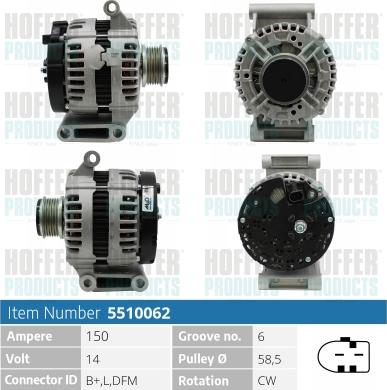 Hoffer H5510062 - Ģenerators ps1.lv