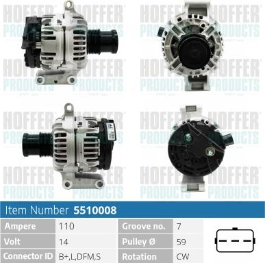 Hoffer H5510008 - Ģenerators ps1.lv