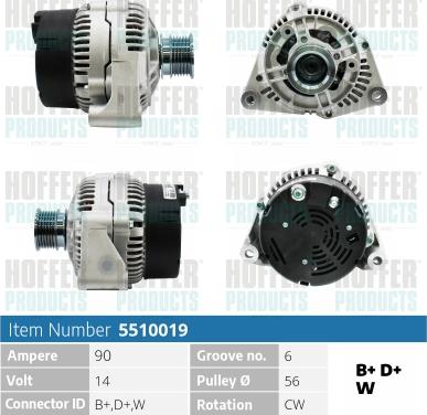 Hoffer H5510019 - Ģenerators ps1.lv