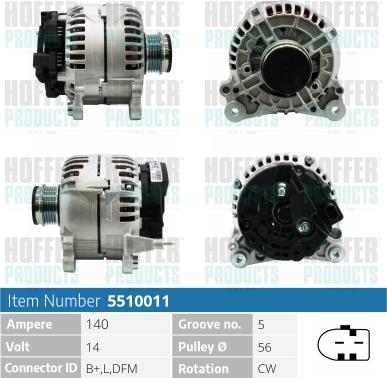 Hoffer H5510011 - Ģenerators ps1.lv