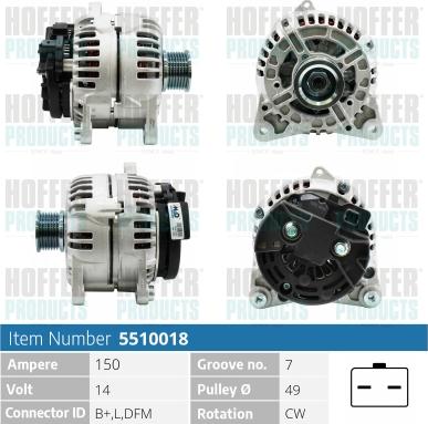 Hoffer H5510018 - Ģenerators ps1.lv