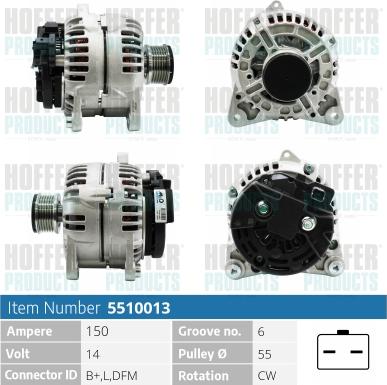 Hoffer H5510013 - Ģenerators ps1.lv