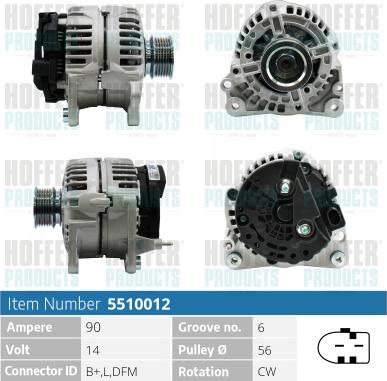 Hoffer H5510012 - Ģenerators ps1.lv