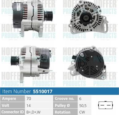 Hoffer H5510017 - Ģenerators ps1.lv