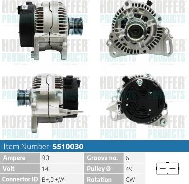 Hoffer H5510030 - Ģenerators ps1.lv