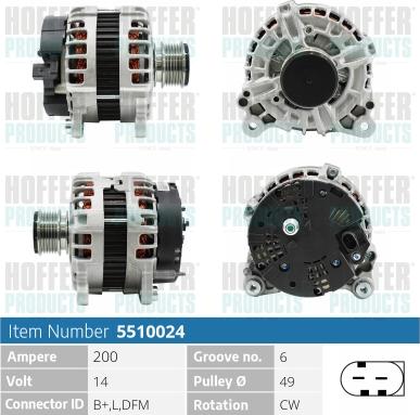 Hoffer H5510024 - Ģenerators ps1.lv