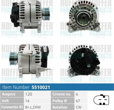 Hoffer H5510021 - Ģenerators ps1.lv