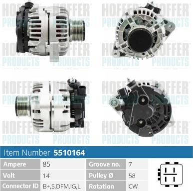 Hoffer H5510164 - Ģenerators ps1.lv