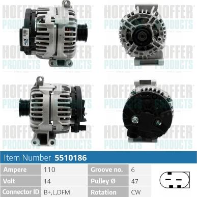 Hoffer H5510186 - Ģenerators ps1.lv