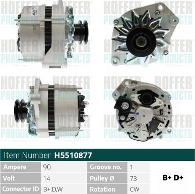 Hoffer H5510877 - Ģenerators ps1.lv