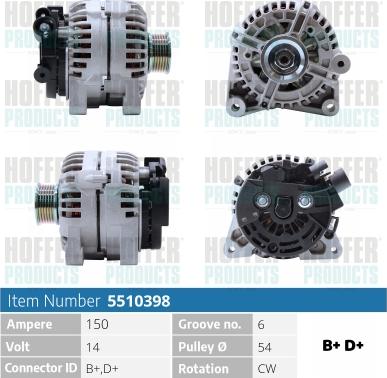 Hoffer H5510398 - Ģenerators ps1.lv