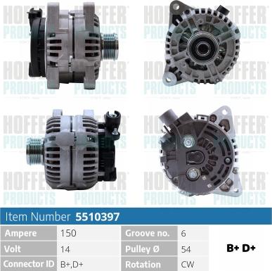 Hoffer H5510397 - Ģenerators ps1.lv