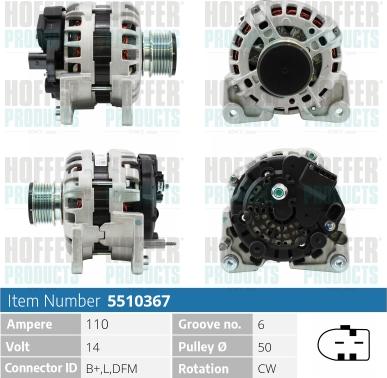 Hoffer H5510367 - Ģenerators ps1.lv