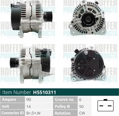 Hoffer H5510311 - Ģenerators ps1.lv