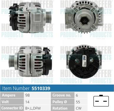 Hoffer H5510339 - Ģenerators ps1.lv