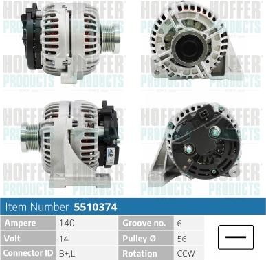 Hoffer H5510374 - Ģenerators ps1.lv