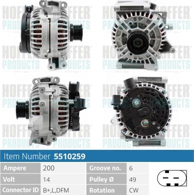 Hoffer H5510259 - Ģenerators ps1.lv