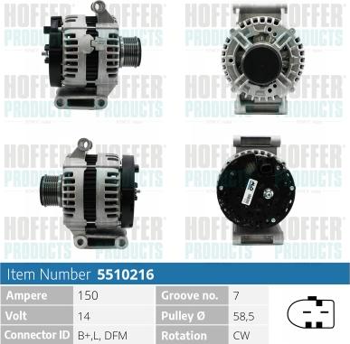 Hoffer H5510216 - Ģenerators ps1.lv