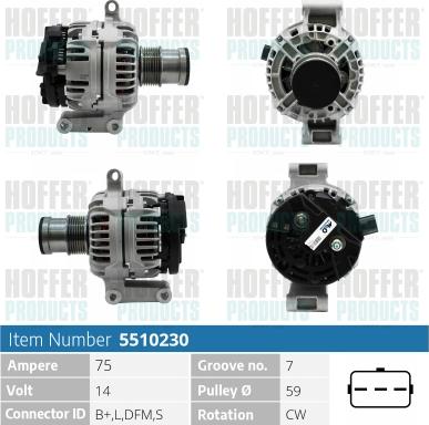 Hoffer H5510230 - Ģenerators ps1.lv