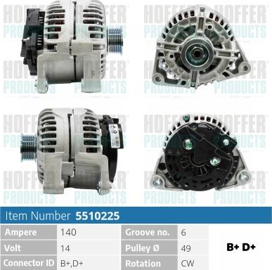 Hoffer H5510225 - Ģenerators ps1.lv