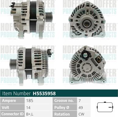 Hoffer H5535958 - Ģenerators ps1.lv