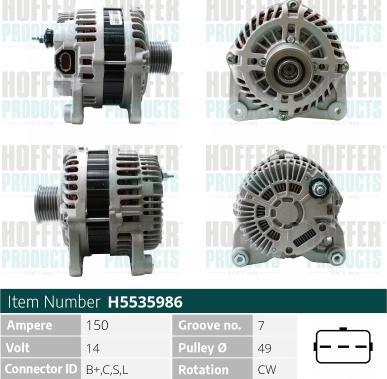 Hoffer H5535986 - Ģenerators ps1.lv