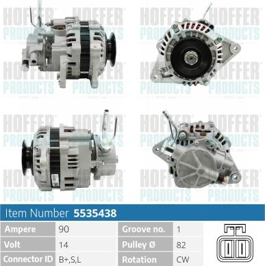 Hoffer H5535438 - Ģenerators ps1.lv