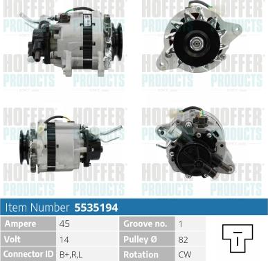 Hoffer H5535194 - Ģenerators ps1.lv