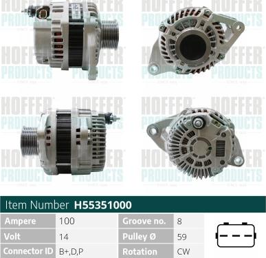 Hoffer H55351000 - Ģenerators ps1.lv